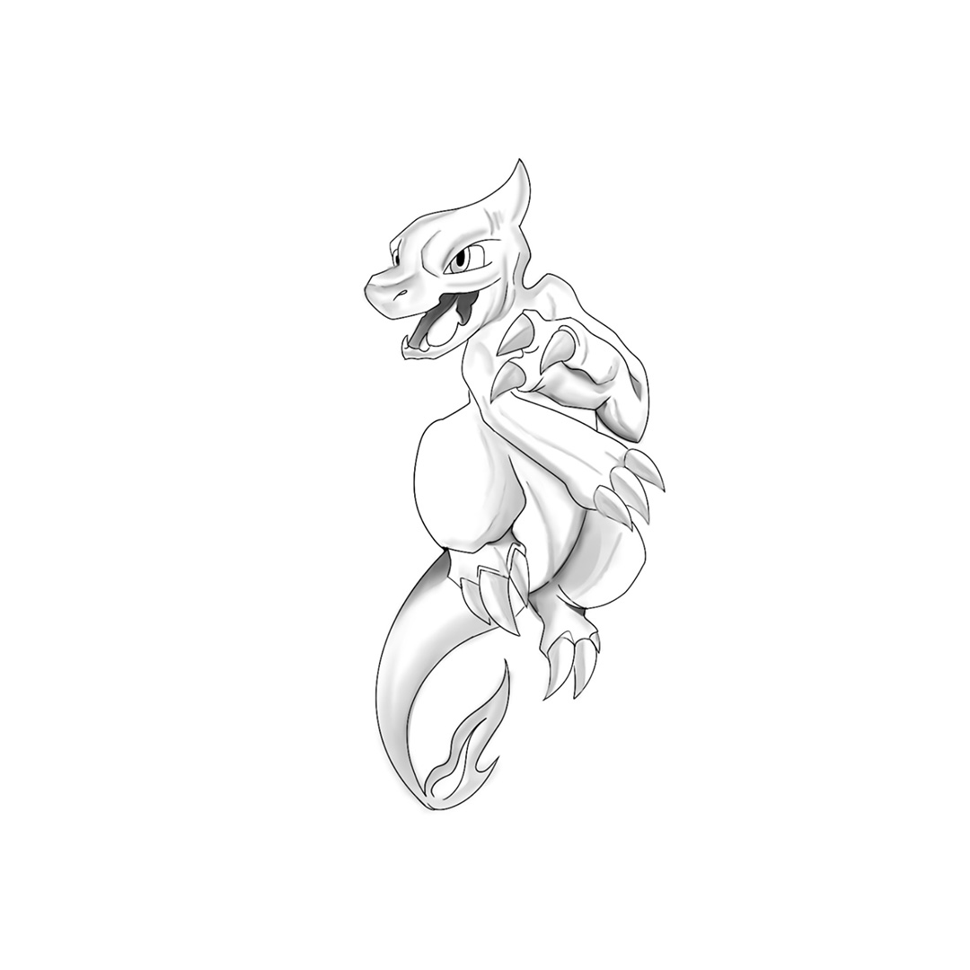 "Glumanda Evolution"
